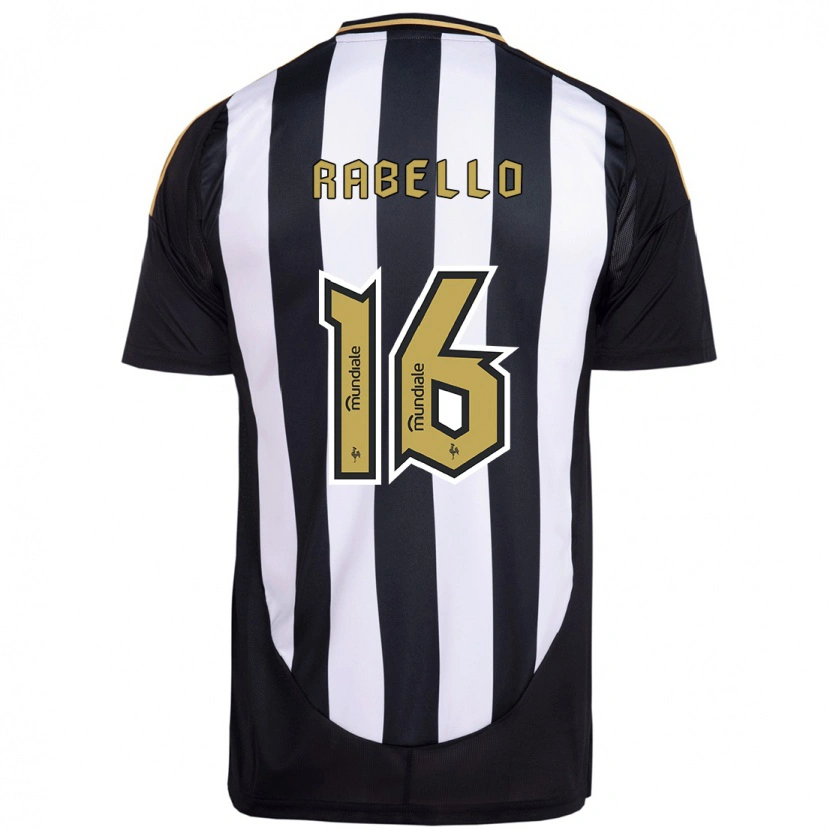 Danxen Enfant Maillot Igor Rabello #16 Blanc Noir Tenues Domicile 2025/26 T-Shirt