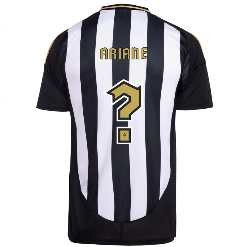 Danxen Enfant Maillot Ariane #0 Blanc Noir Tenues Domicile 2025/26 T-Shirt