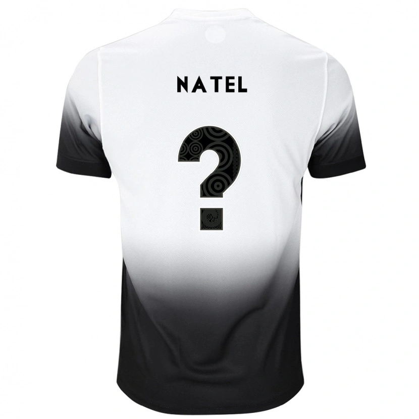 Danxen Enfant Maillot Leo Natel #0 Blanc Noir Tenues Domicile 2025/26 T-Shirt