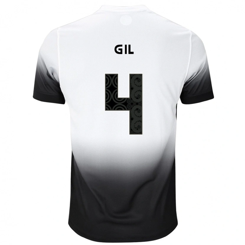 Danxen Enfant Maillot Gil #4 Blanc Noir Tenues Domicile 2025/26 T-Shirt