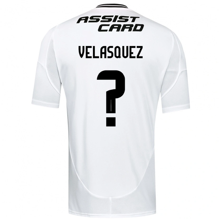 Danxen Enfant Maillot Milovan Velásquez #0 Noir Blanc Tenues Domicile 2025/26 T-Shirt