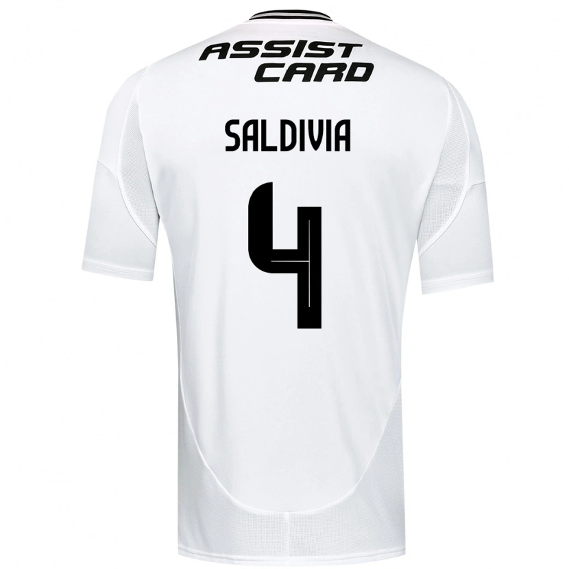 Danxen Enfant Maillot Alan Saldivia #4 Noir Blanc Tenues Domicile 2025/26 T-Shirt