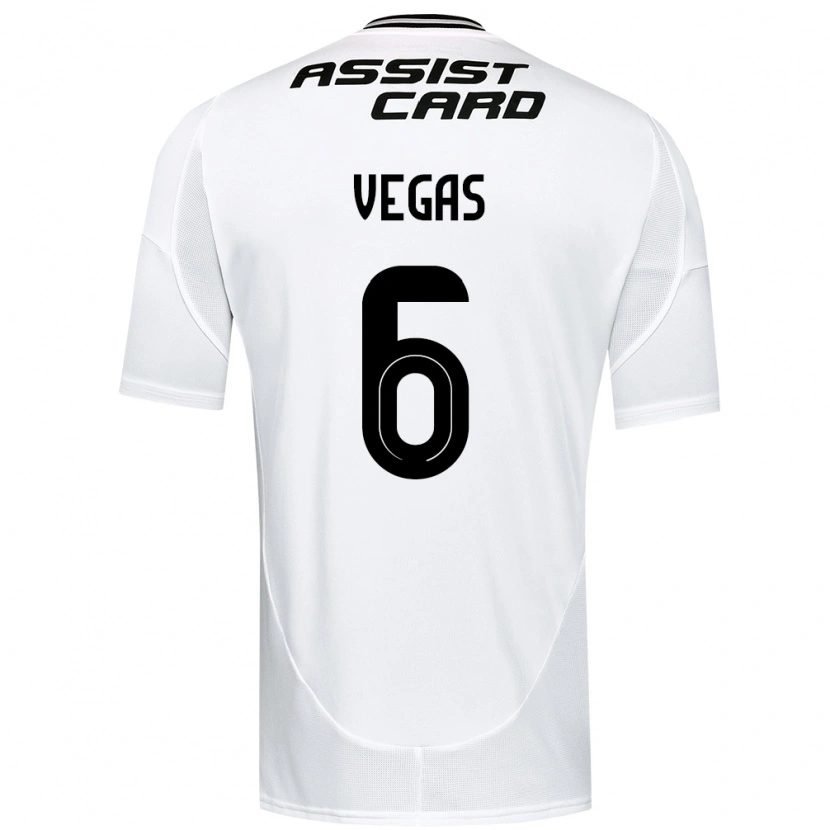 Danxen Enfant Maillot Sebastián Vegas #6 Noir Blanc Tenues Domicile 2025/26 T-Shirt