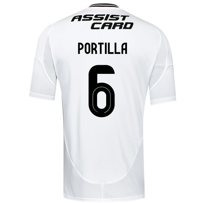 Danxen Enfant Maillot Dylan Portilla #6 Noir Blanc Tenues Domicile 2025/26 T-Shirt
