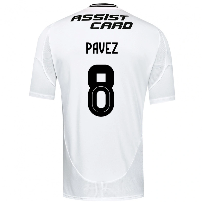 Danxen Enfant Maillot Esteban Pavez #8 Noir Blanc Tenues Domicile 2025/26 T-Shirt