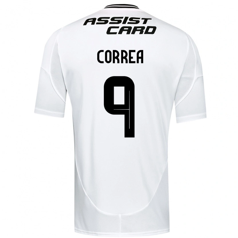 Danxen Enfant Maillot Javier Correa #9 Noir Blanc Tenues Domicile 2025/26 T-Shirt