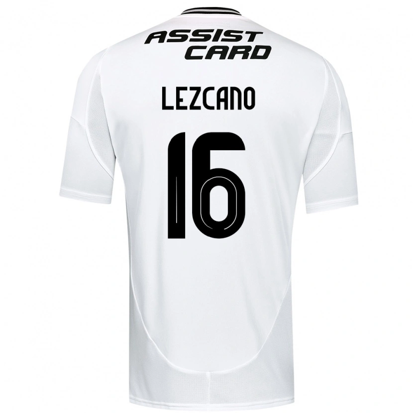Danxen Enfant Maillot Darío Lezcano #16 Noir Blanc Jaune Tenues Domicile 2025/26 T-Shirt