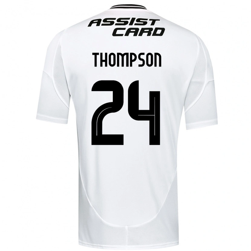 Danxen Enfant Maillot Jordhy Thompson #24 Noir Blanc Tenues Domicile 2025/26 T-Shirt
