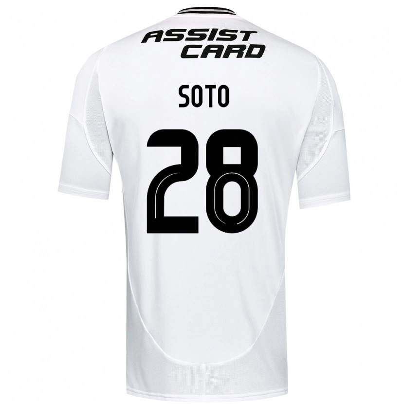 Danxen Enfant Maillot Lucas Soto #28 Noir Blanc Tenues Domicile 2025/26 T-Shirt