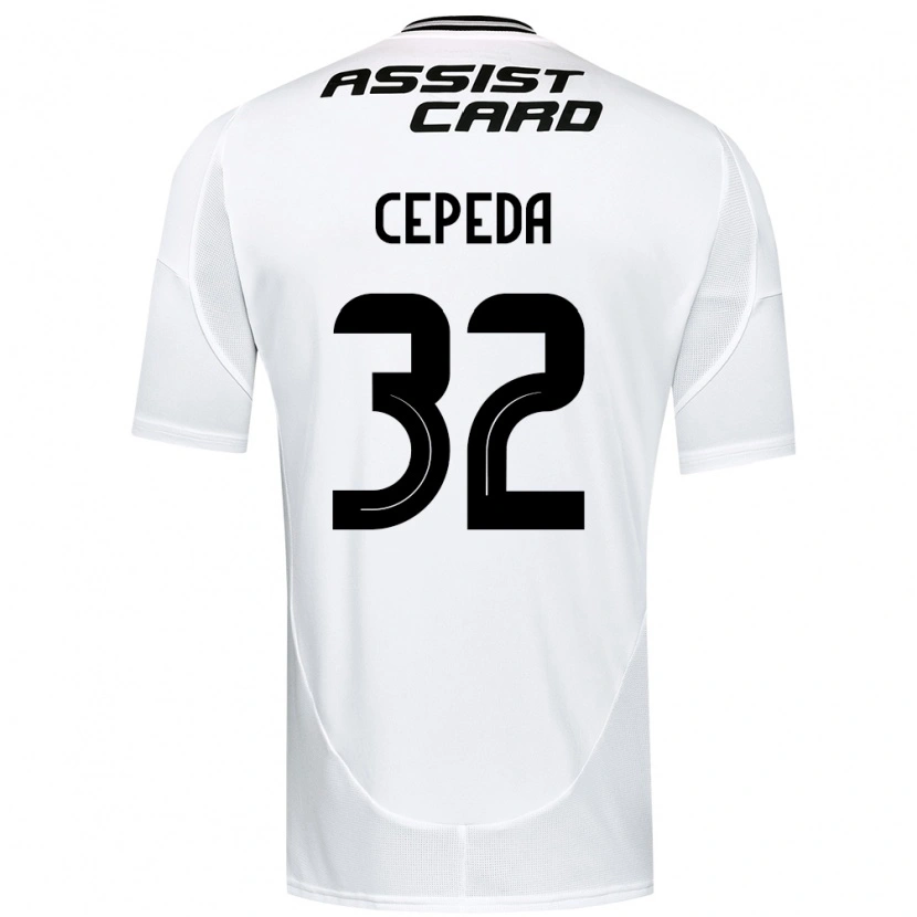 Danxen Enfant Maillot Lucas Cepeda #32 Noir Blanc Tenues Domicile 2025/26 T-Shirt