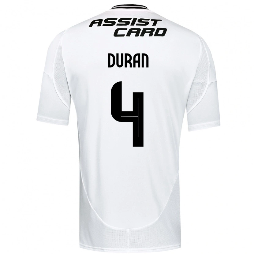 Danxen Enfant Maillot Elisa Durán #4 Noir Blanc Tenues Domicile 2025/26 T-Shirt