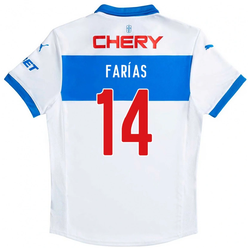 Danxen Enfant Maillot Agustín Farías #14 Noir Bleu Tenues Domicile 2025/26 T-Shirt