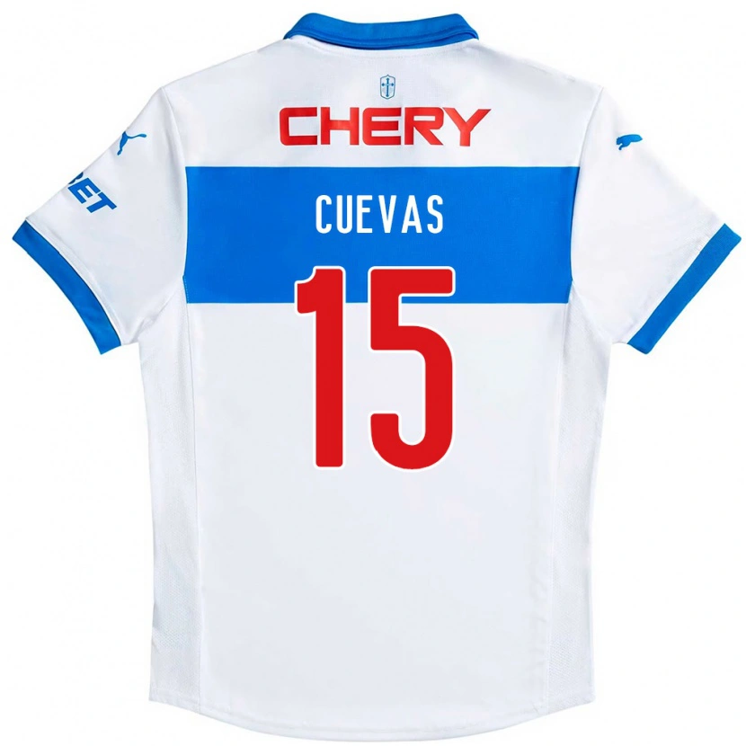 Danxen Enfant Maillot Cristian Cuevas #15 Noir Bleu Tenues Domicile 2025/26 T-Shirt