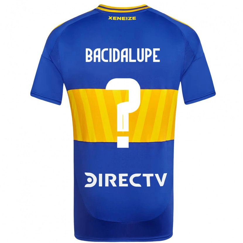 Danxen Enfant Maillot Rodrigo Bacidalupe #0 Blanc Bleu Tenues Domicile 2025/26 T-Shirt