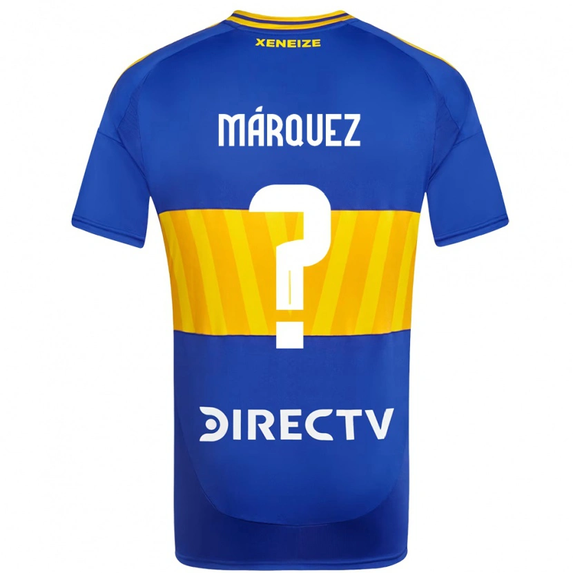 Danxen Enfant Maillot Tomás Márquez #0 Blanc Bleu Tenues Domicile 2025/26 T-Shirt