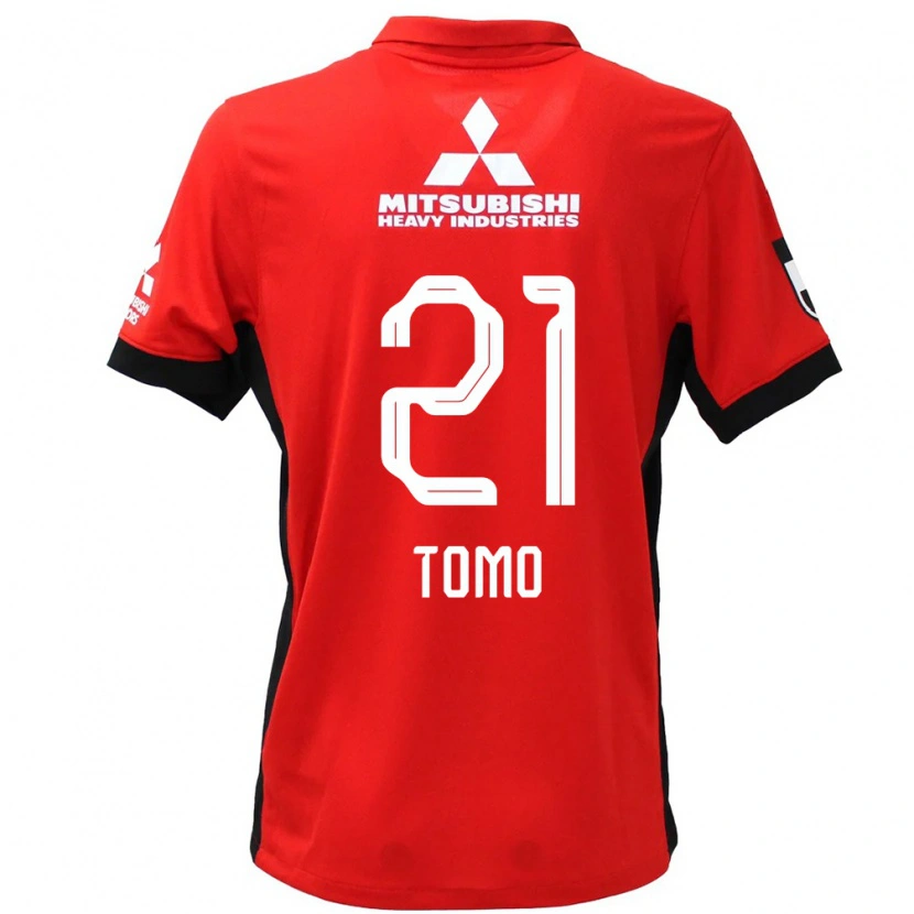 Danxen Enfant Maillot Tomoaki Okubo #21 Rouge Blanc Tenues Domicile 2025/26 T-Shirt