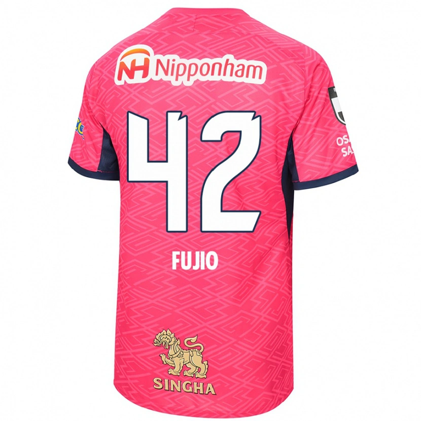 Danxen Enfant Maillot Shota Fujio #42 Rose Sakura Blanc Tenues Domicile 2025/26 T-Shirt