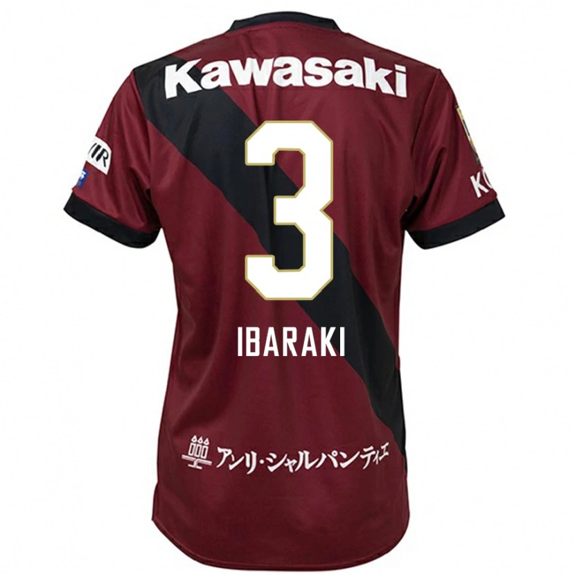 Danxen Enfant Maillot Riku Ibaraki #3 Blanc Noir Tenues Domicile 2025/26 T-Shirt