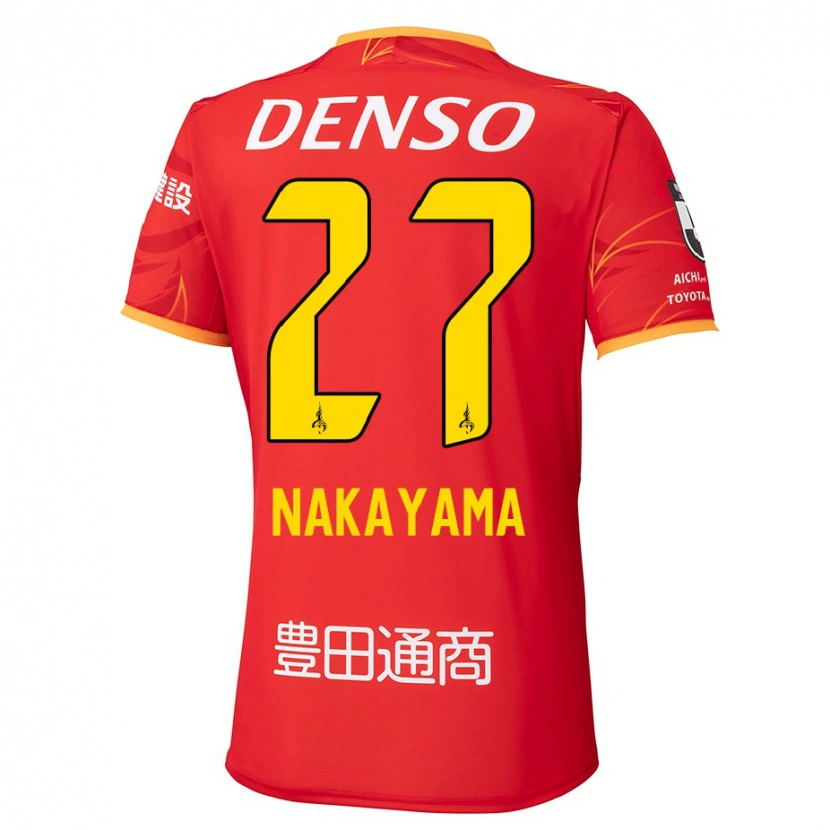 Danxen Enfant Maillot Katsuhiro Nakayama #27 Rouge Jaune Tenues Domicile 2025/26 T-Shirt