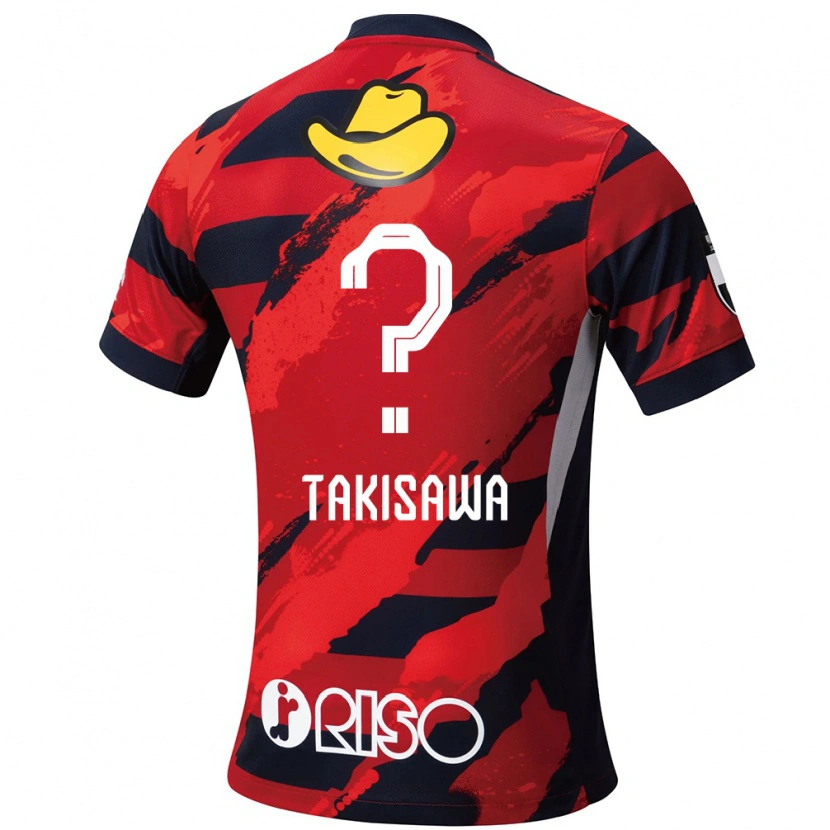 Danxen Enfant Maillot Shu Takisawa #0 Rouge Noir Tenues Domicile 2025/26 T-Shirt