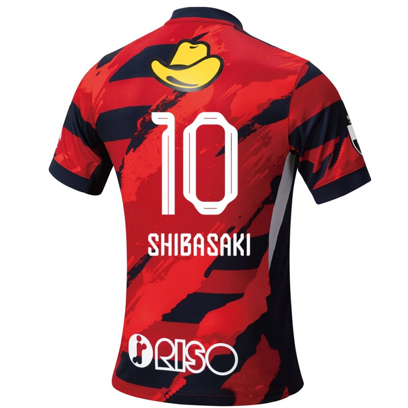 Danxen Enfant Maillot Gaku Shibasaki #10 Blanc Noir Tenues Domicile 2025/26 T-Shirt