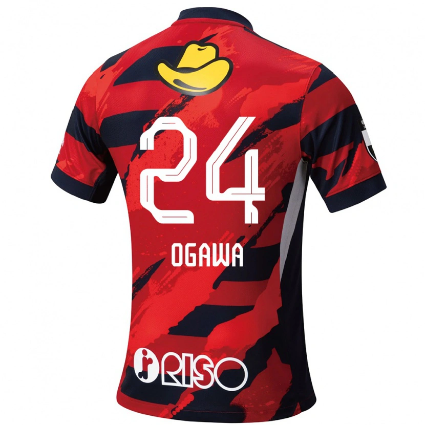 Danxen Enfant Maillot Yusuke Ogawa #24 Blanc Noir Tenues Domicile 2025/26 T-Shirt