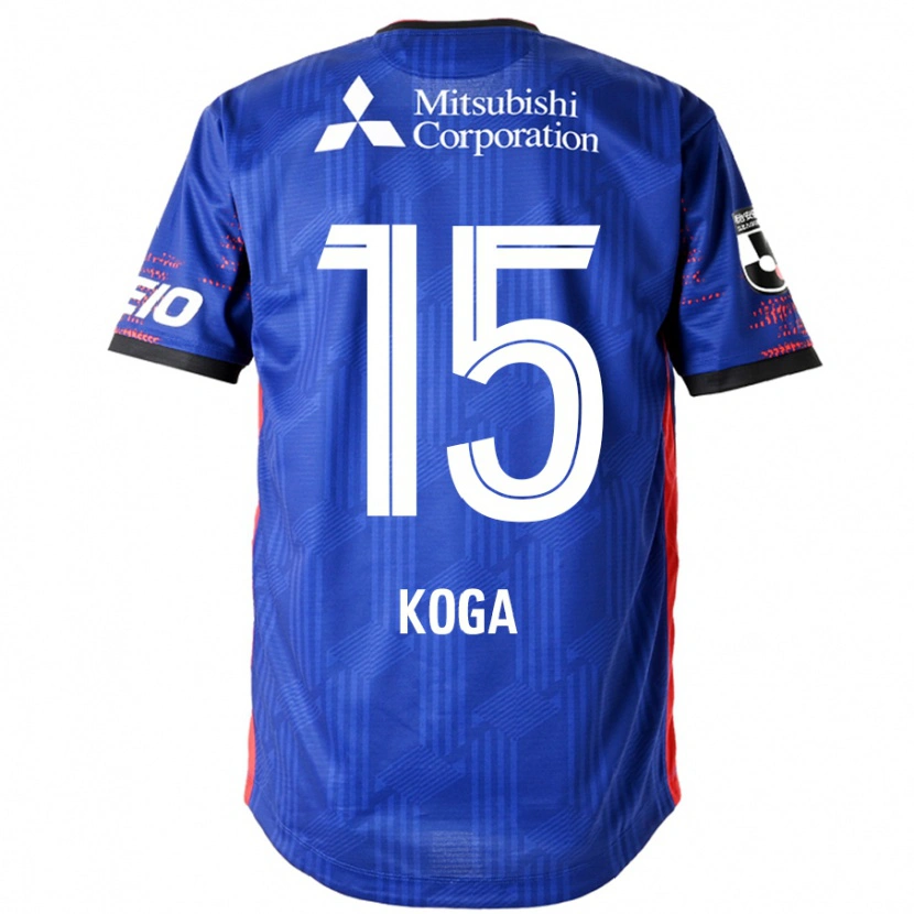 Danxen Enfant Maillot Shun Koga #15 Bleu Royal Blanc Tenues Domicile 2025/26 T-Shirt