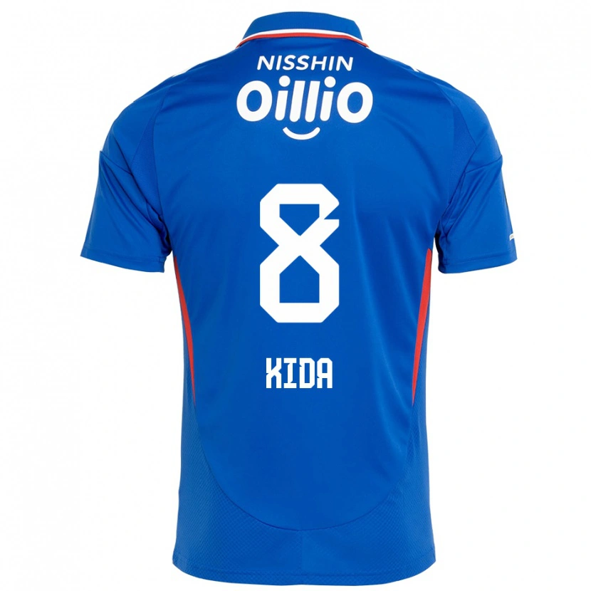Danxen Enfant Maillot Takuya Kida #8 Bleu Royal Blanc Tenues Domicile 2025/26 T-Shirt
