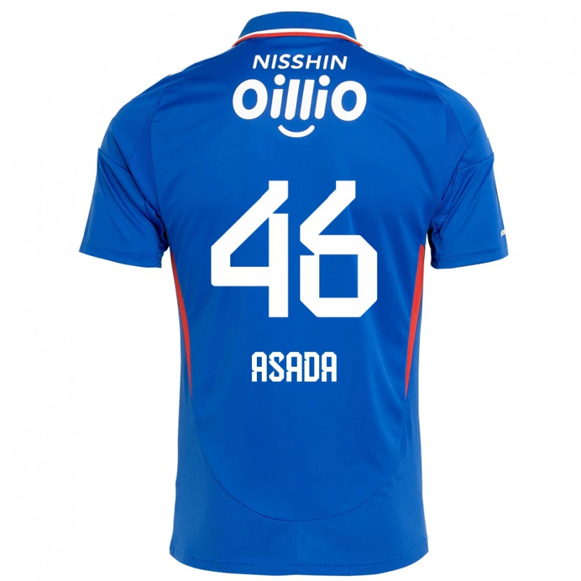 Danxen Enfant Maillot Hiroto Asada #46 Bleu Royal Blanc Tenues Domicile 2025/26 T-Shirt