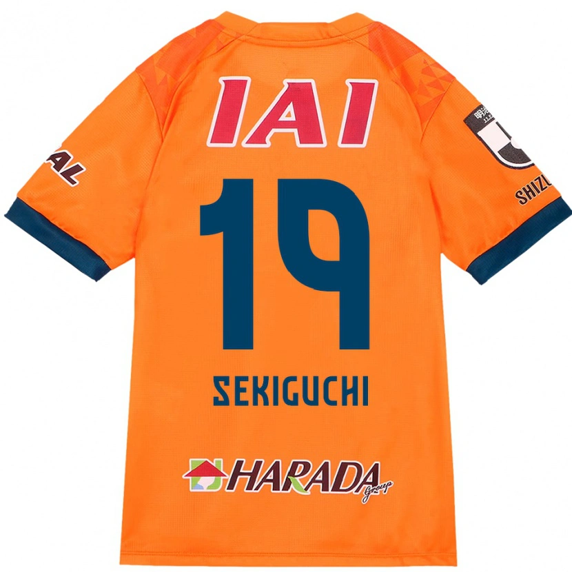 Danxen Enfant Maillot Kota Sekiguchi #19 Orange Rouge Tenues Domicile 2025/26 T-Shirt