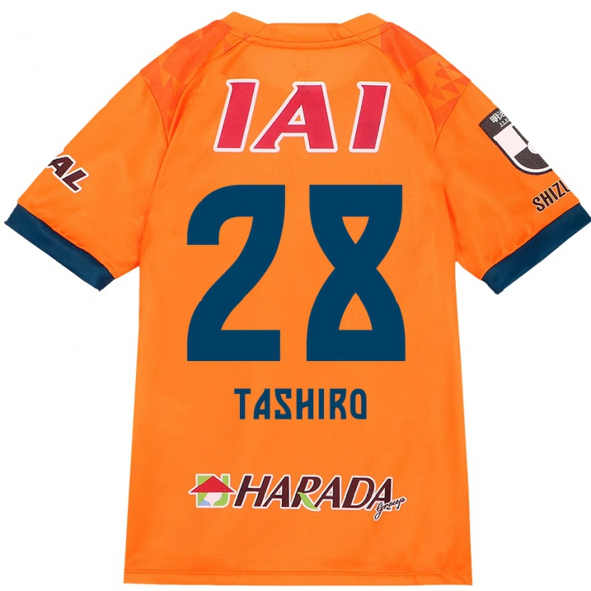 Danxen Enfant Maillot Hiroto Tashiro #28 Orange Rouge Tenues Domicile 2025/26 T-Shirt
