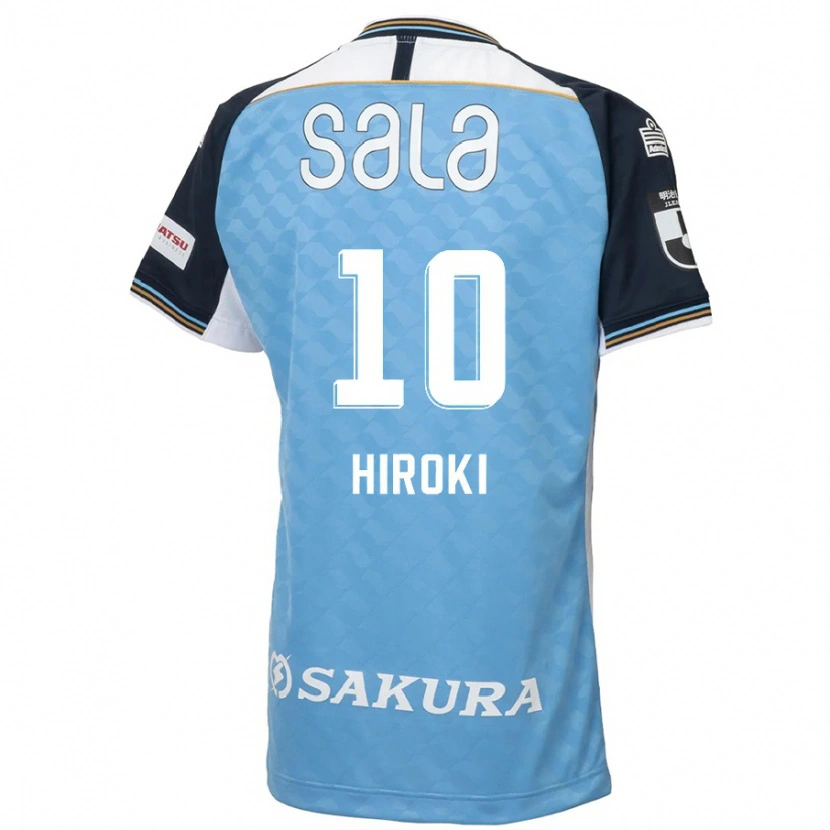 Danxen Enfant Maillot Hiroki Yamada #10 Bleu Ciel Noir Tenues Domicile 2025/26 T-Shirt
