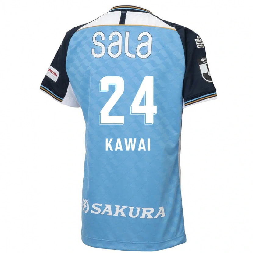 Danxen Enfant Maillot Yuki Kawai #24 Blanc Noir Tenues Domicile 2025/26 T-Shirt