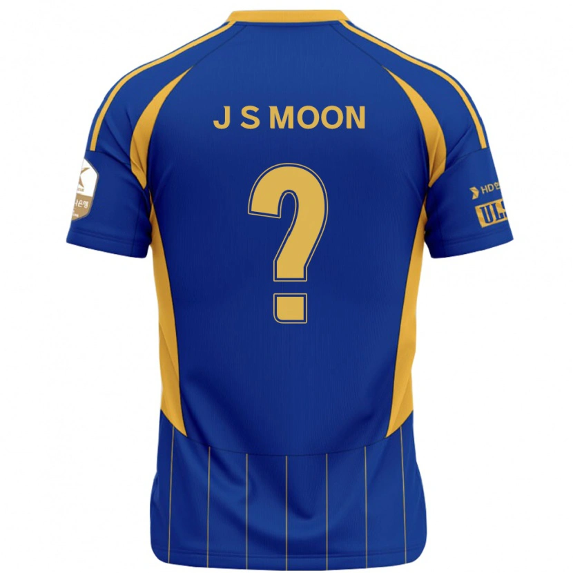 Danxen Enfant Maillot Seok-Ju Moon #0 Bleu Royal Jaune Tenues Domicile 2025/26 T-Shirt