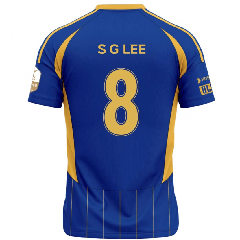Danxen Enfant Maillot Gyu-Sung Lee #8 Blanc Bleu Ciel Tenues Domicile 2025/26 T-Shirt