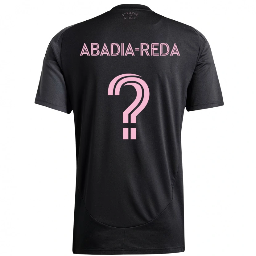 Danxen Enfant Maillot Ezequiel Abadia-Reda #0 Noir Rose Tenues Extérieur 2025/26 T-Shirt