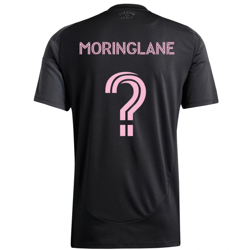 Danxen Enfant Maillot Luis Moringlane #0 Rose Noir Tenues Extérieur 2025/26 T-Shirt