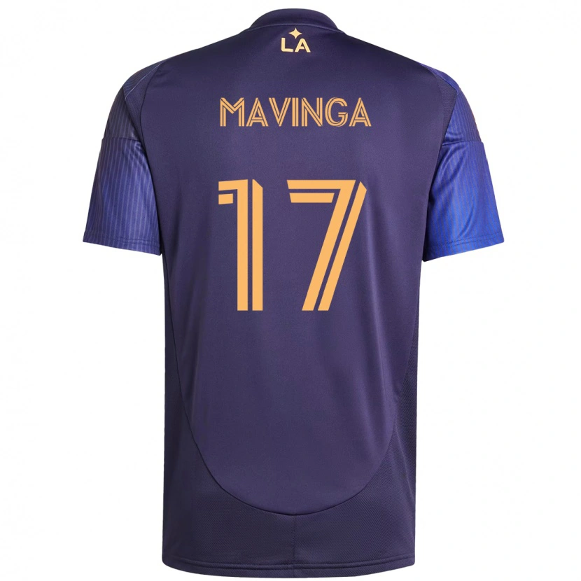 Danxen Enfant Maillot Chris Mavinga #17 Blanc Jaune Tenues Extérieur 2025/26 T-Shirt