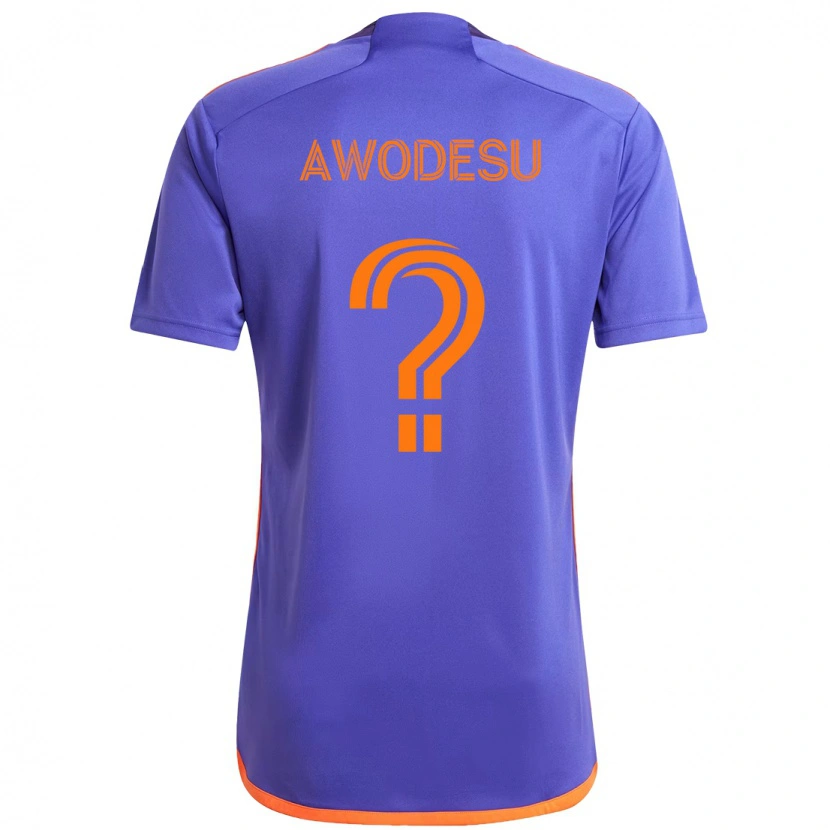 Danxen Enfant Maillot Femi Awodesu #0 Orange Blanc Tenues Extérieur 2025/26 T-Shirt