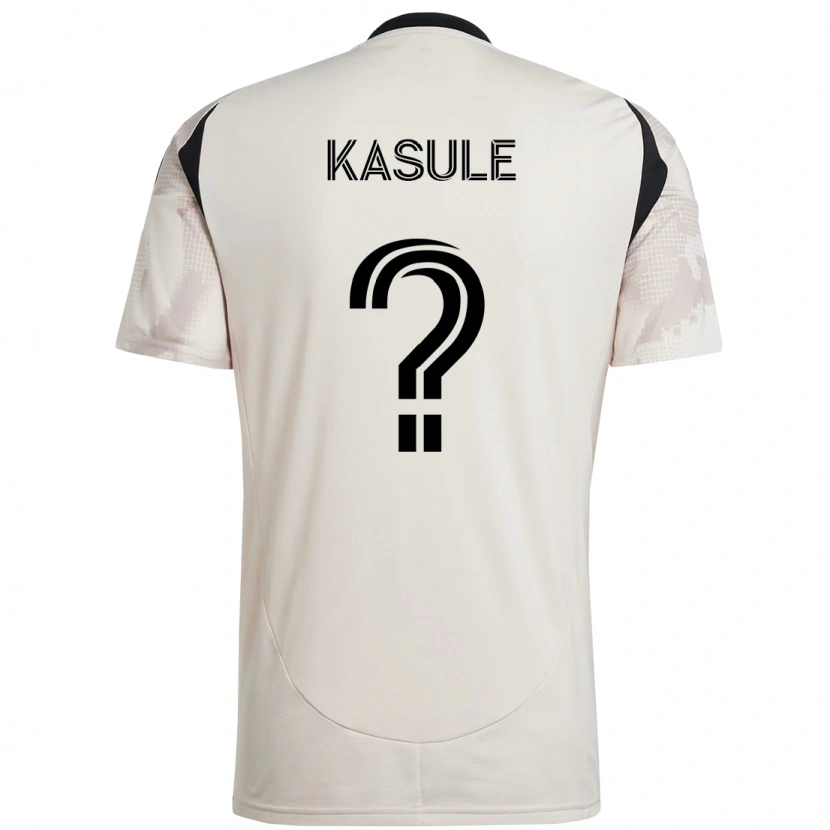 Danxen Enfant Maillot Ibrahim Kasule #0 Rouge Noir Tenues Extérieur 2025/26 T-Shirt