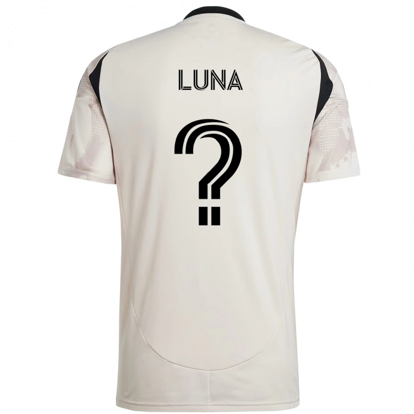 Danxen Enfant Maillot Erick Luna #0 Rouge Noir Tenues Extérieur 2025/26 T-Shirt