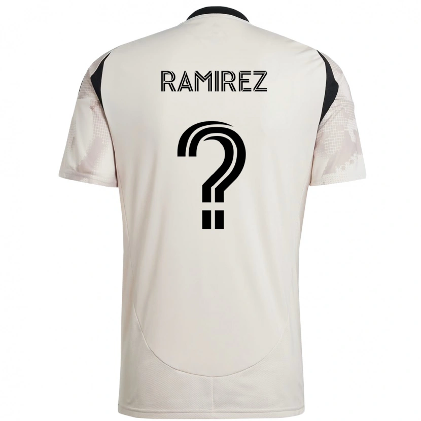 Danxen Enfant Maillot Ángel Ramírez #0 Rouge Noir Tenues Extérieur 2025/26 T-Shirt