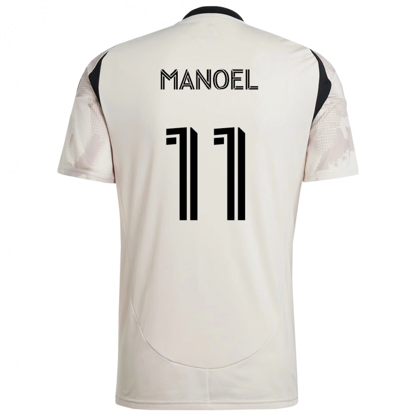 Danxen Enfant Maillot Elias Manoel #11 Rouge Noir Tenues Extérieur 2025/26 T-Shirt
