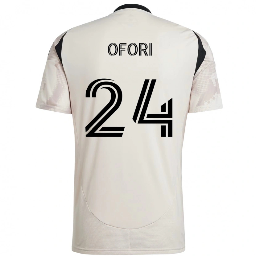 Danxen Enfant Maillot Curtis Ofori #24 Rouge Noir Tenues Extérieur 2025/26 T-Shirt