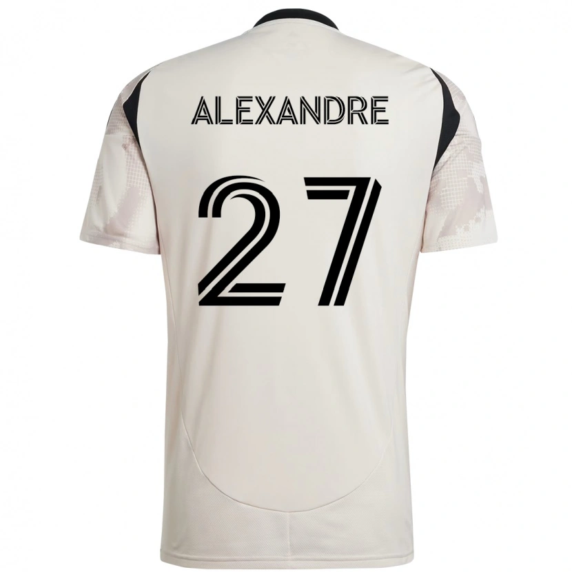 Danxen Enfant Maillot Davi Alexandre #27 Rouge Noir Tenues Extérieur 2025/26 T-Shirt