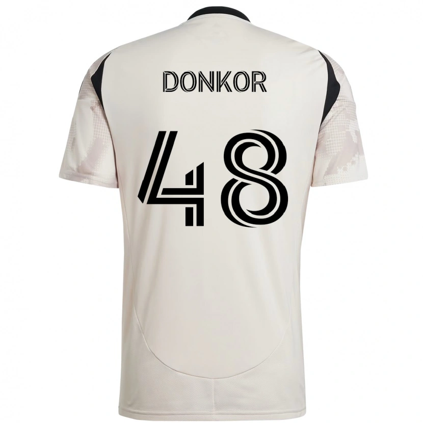 Danxen Enfant Maillot Ronald Donkor #48 Rouge Noir Tenues Extérieur 2025/26 T-Shirt