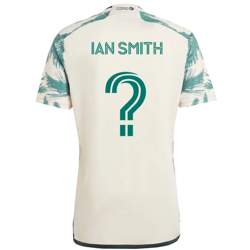 Danxen Enfant Maillot Ian Smith #0 Beige Vert Tenues Extérieur 2025/26 T-Shirt