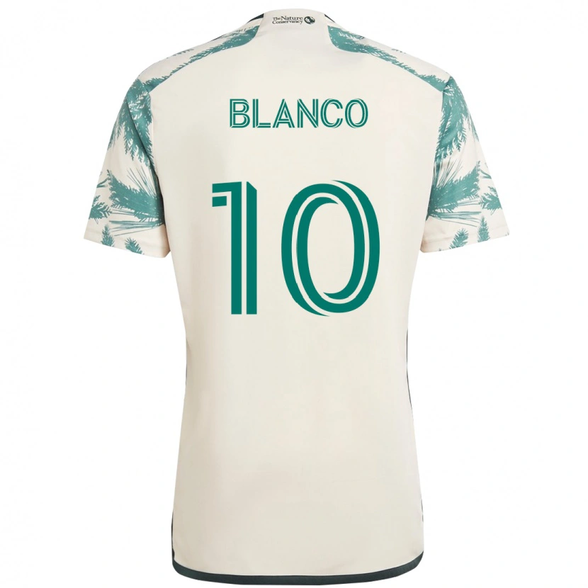 Danxen Enfant Maillot Sebastián Blanco #10 Noir Marron Tenues Extérieur 2025/26 T-Shirt