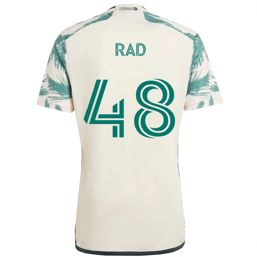 Danxen Enfant Maillot Kaveh Rad #48 Beige Vert Tenues Extérieur 2025/26 T-Shirt