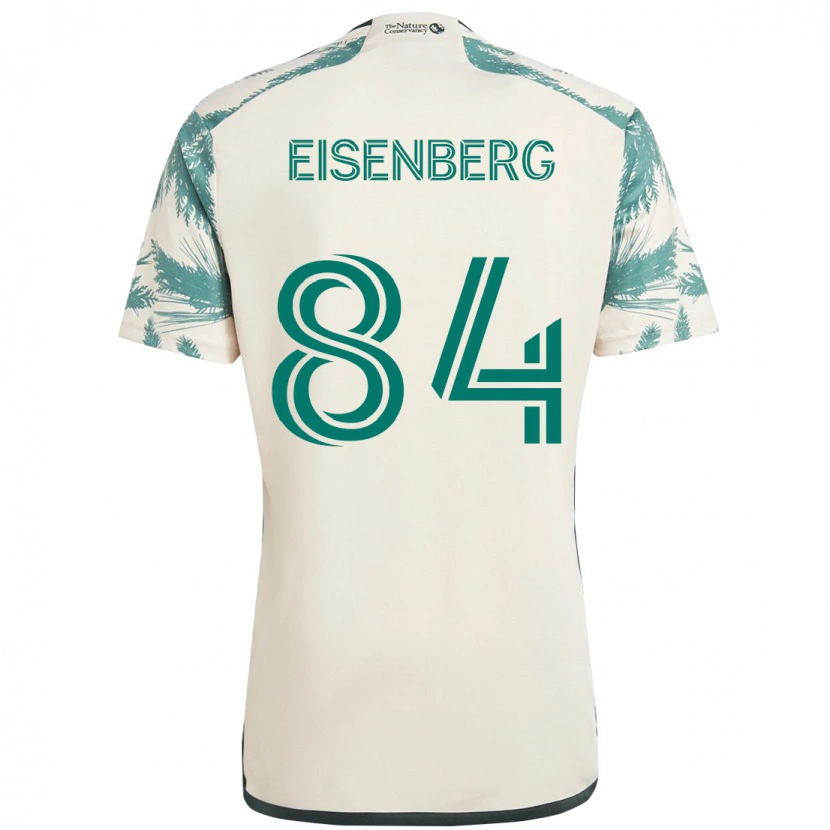 Danxen Enfant Maillot Max Eisenberg #84 Noir Marron Tenues Extérieur 2025/26 T-Shirt
